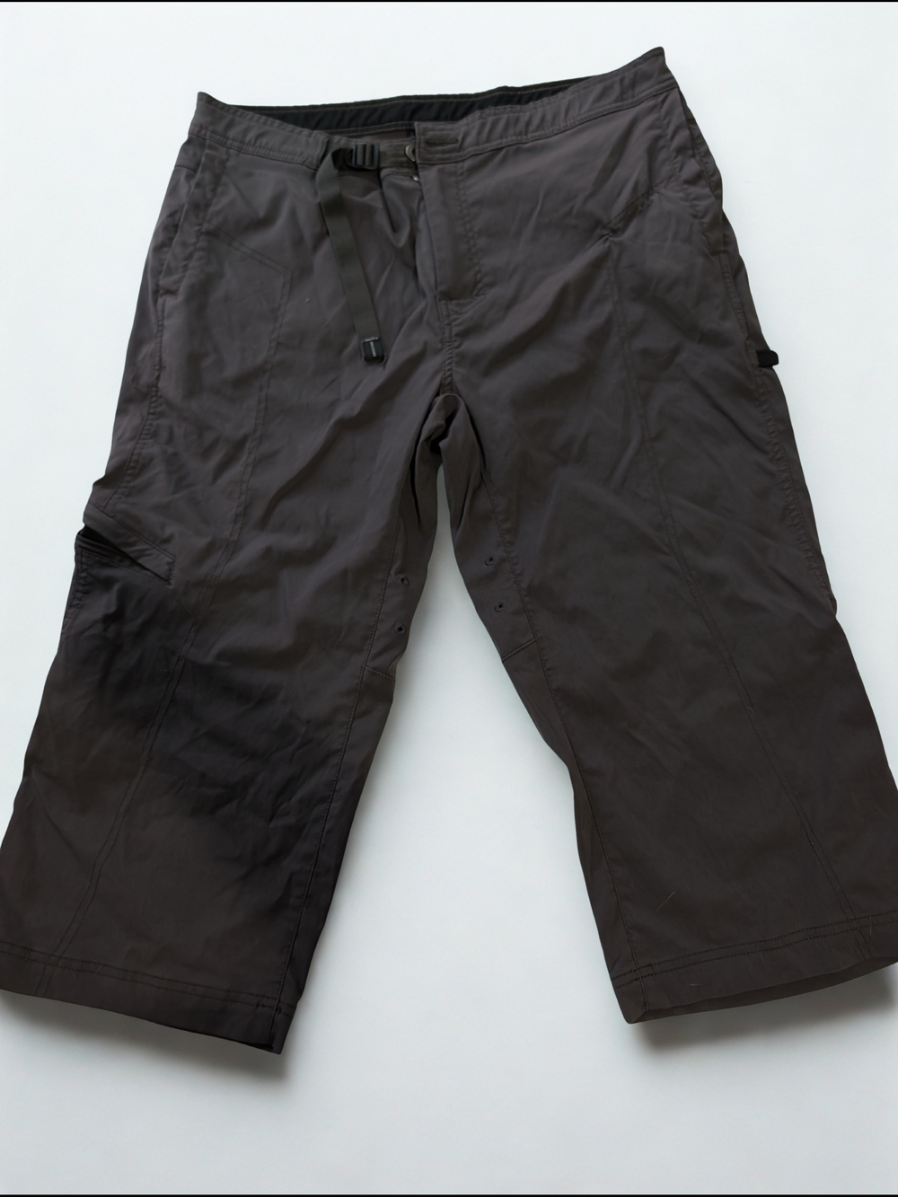 Prana Women's Ankle Crop Cargo Pants in Charcoal